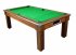 Florence Dark Walnut Dining Table with Green Cloth
