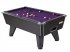 Black Winner Pool Table with Purple Wool Cloth 