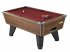 Walnut Winner Pool Table with Burgundy Cloth 