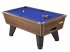 Walnut Winner Pool Table with Blue Cloth 