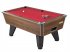 Walnut Winner Pool Table with Red Cloth 