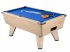 Oak Winner Pool Table with Blue Cloth 