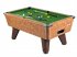 Amberwood Winner Pool Table Finish with Green Cloth 