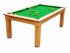 Traditional Pool Dining Table - Oak Cabinet - Green Cloth