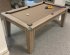 Gatley Classic Pool Dining Table in Driftwood with Taupe Smart Cloth