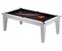 Gatley Classic Pool Dining Table in White with Black Cloth