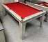 Italian Grey Pool Diner with Red Cloth
