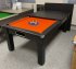 Tuscany Pool Dining Table in Black with Orange Smart Cloth