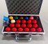 Aramith 2 1/16 Inch Snooker Ball Set and Aluminium Carry Case