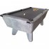 Italian Grey Winner Pool Table Finish with Grey Cloth 