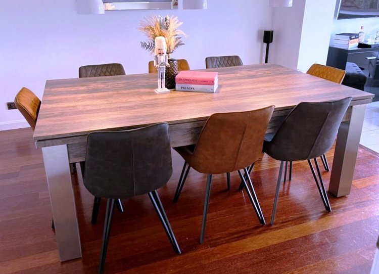 Pindall solid shop wood dining table