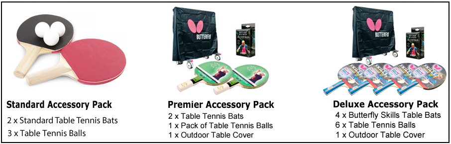  Butterfly Table Tennis Accessory Packs 